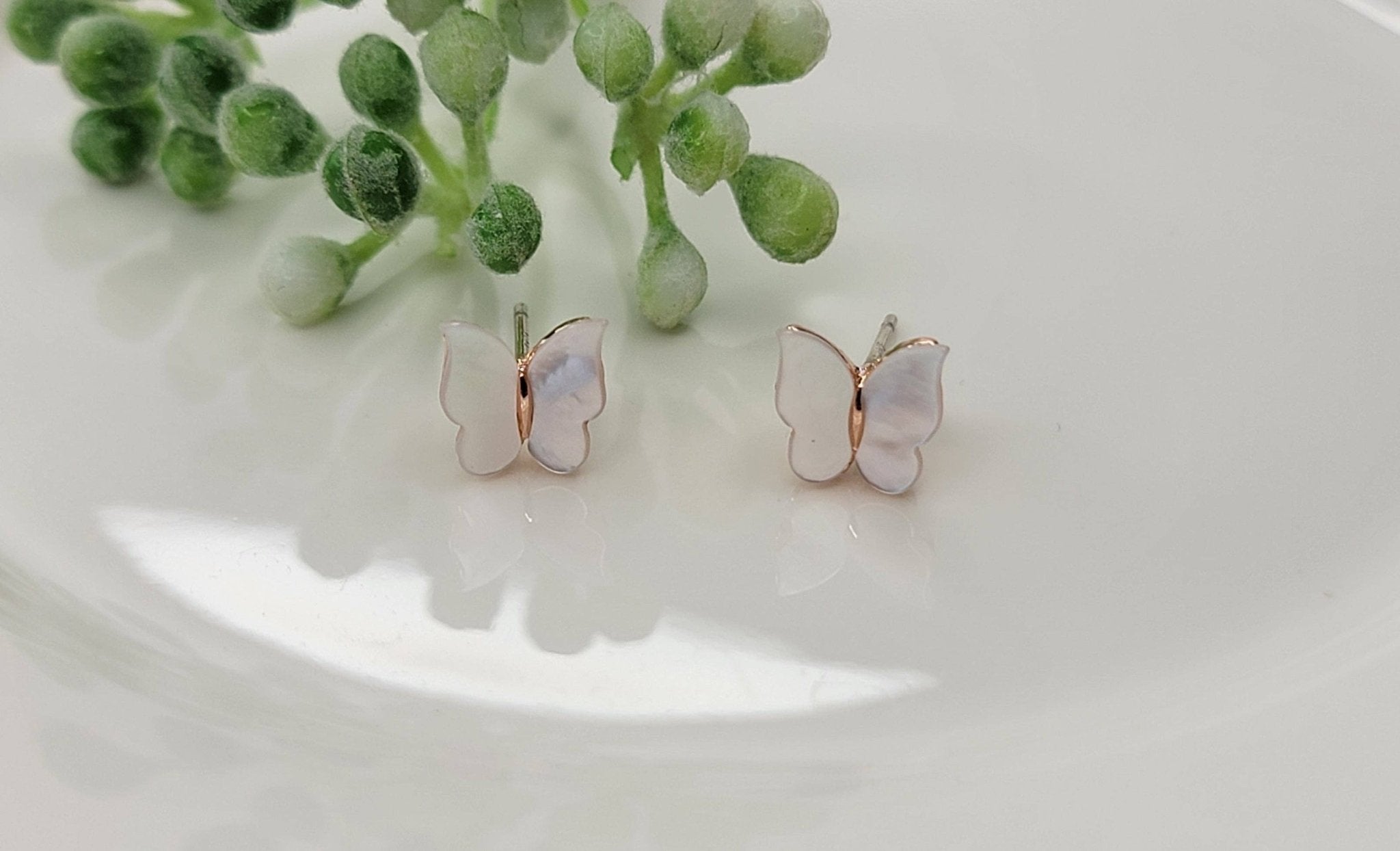 Mini Butterfly Stud Earrings - HER Home Design Boutique